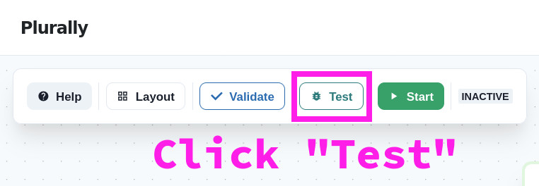 Click on Test button